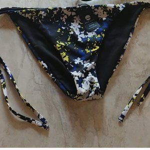 Ladies Large side tie Sole East bikini bottoms floral tropical New!